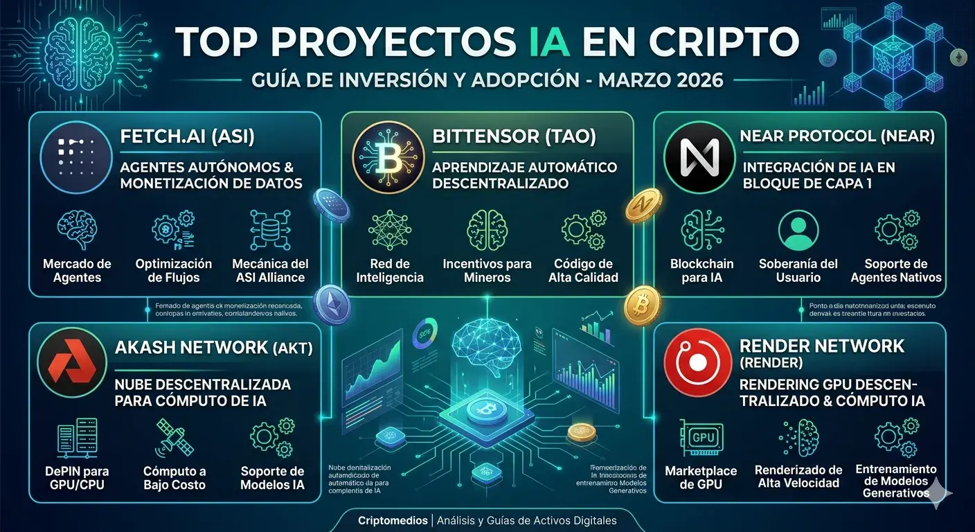 Top Proyectos IA en Cripto