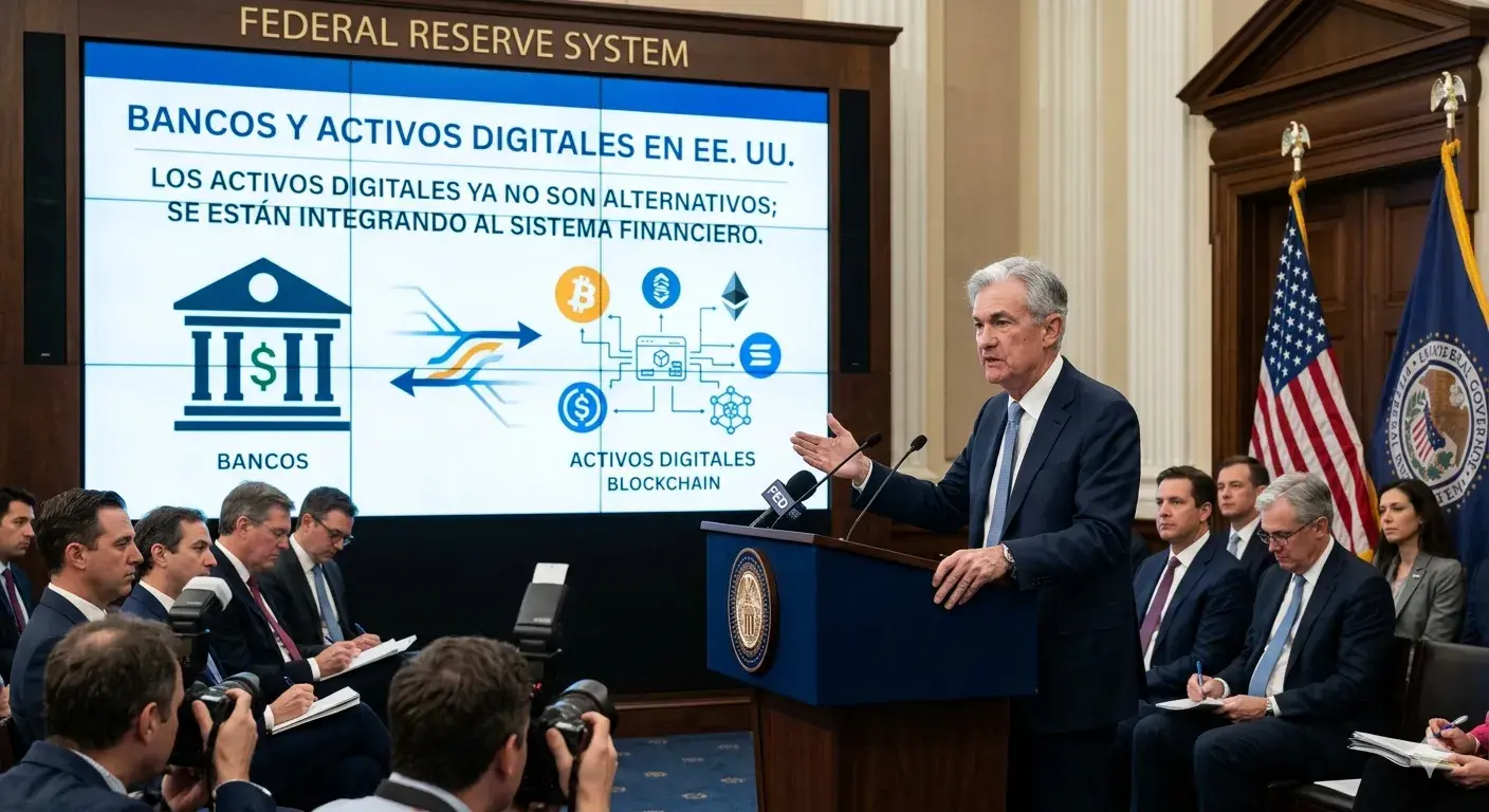 Powell: Bancos y integración de activos digitales en EE. UU.
