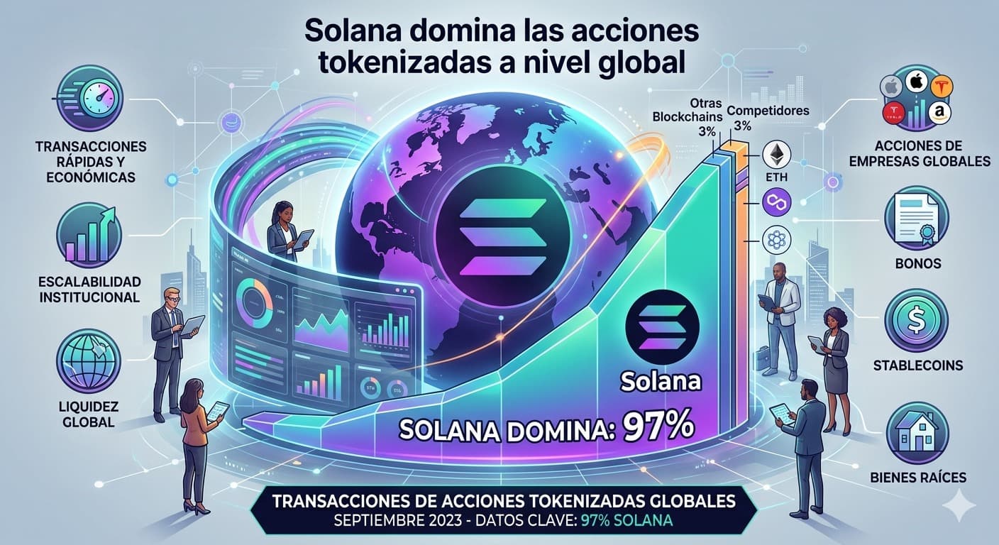 Solana Dominates Global tokenized stock transactions